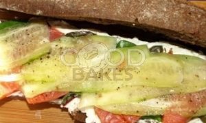 Сэндвич с семгой и творожным сыром рецепт шаг 4
