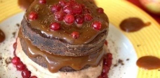 Шоколадно-карамельное пирожное кулинарный рецепт