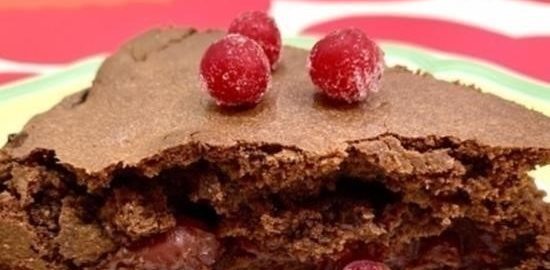 Пирог шоколадный «Пьяная вишня» кулинарный рецепт